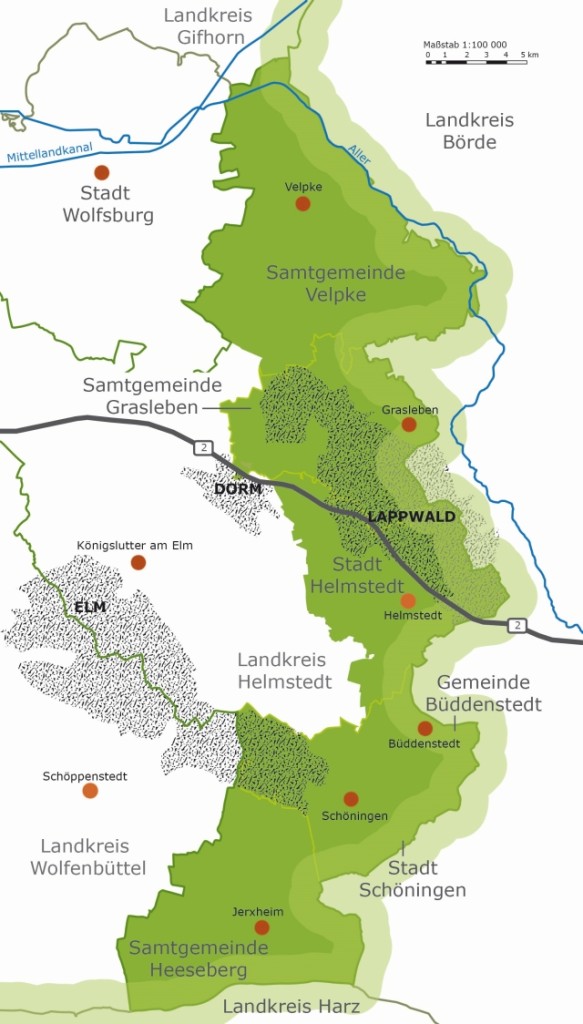 Karte Leaderregion Grünes Band klein